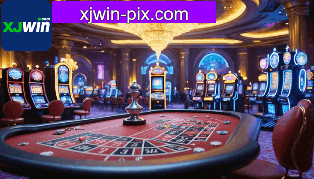 Interface do catálogo de jogos online xjwin com categorias puzzles e party games